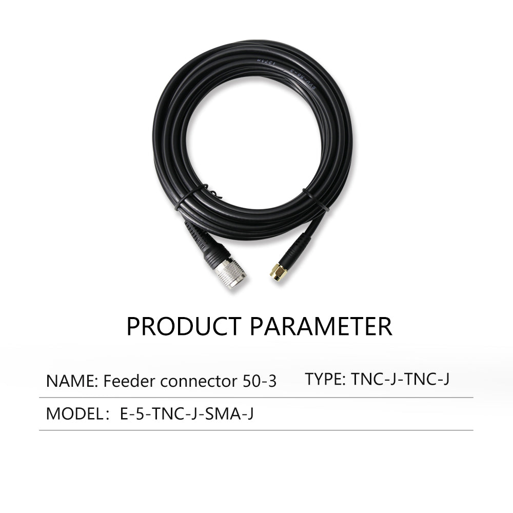 Beitian TNC-SMA coaxial pure copper injection connection feeder RTK antenna mushroom head SYV50-3 fixed base Beitian TNC-SMA coaxial pure copper injection connection feeder RTK antenna mushroom head SYV50-3 fixed base